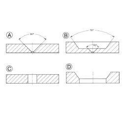 Apertury 2.0 x 0.6 mm platyna/iryd